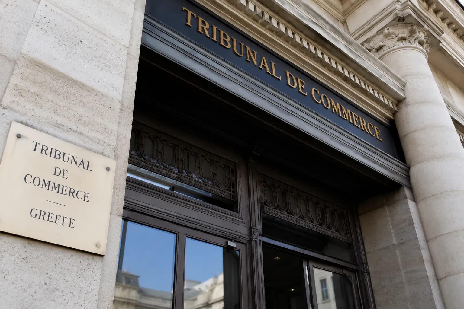 Façade du Tribunal de commerce : redressement judiciaire à Montpellier, cabinet Lasmoles Avocats